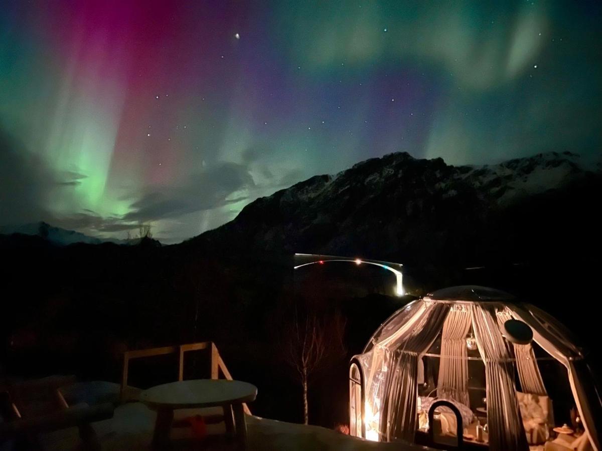Lofoten Glampingdome Myrland ภายนอก รูปภาพ