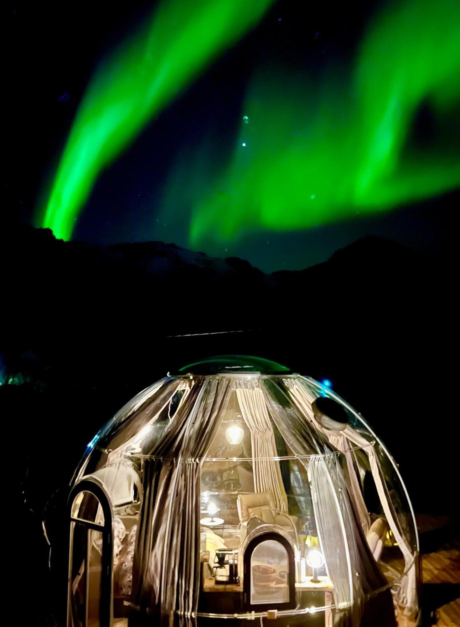 Lofoten Glampingdome Myrland ภายนอก รูปภาพ