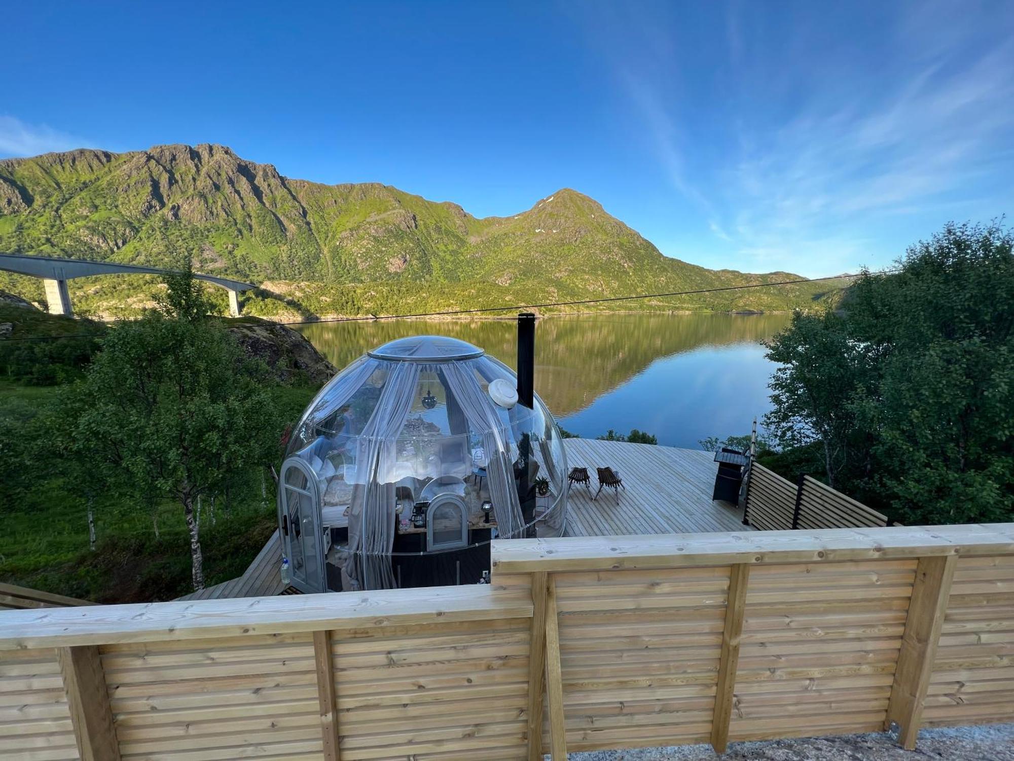 Lofoten Glampingdome Myrland ภายนอก รูปภาพ