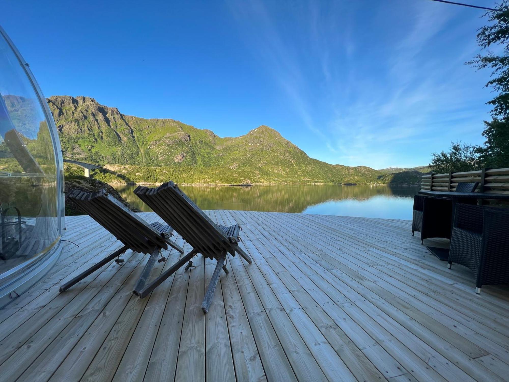 Lofoten Glampingdome Myrland ภายนอก รูปภาพ